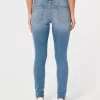 Low-Rise Super Skinny Jeans mit mittlerer Waschung Low-Rise Super Skinny Jeans mit mittlerer Waschung