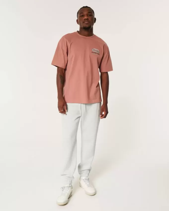 Lässige Fleece-Jogginghose mit Logo Lässige Fleece-Jogginghose mit Logo