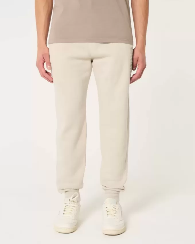 Lässige Fleece-Jogginghose mit Logo Lässige Fleece-Jogginghose mit Logo