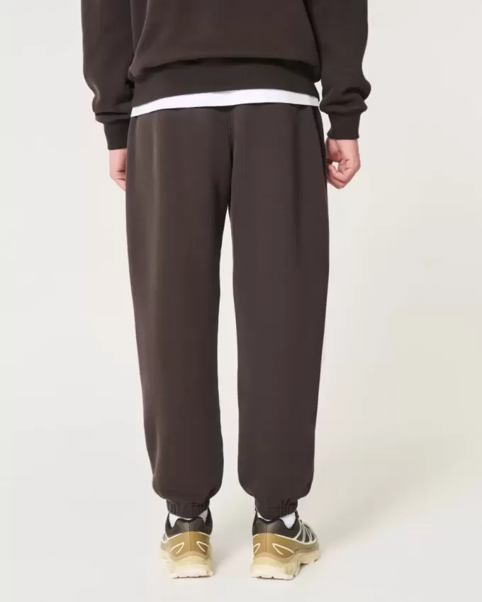 Lässige Fleece-Jogginghose mit Logo Lässige Fleece-Jogginghose mit Logo