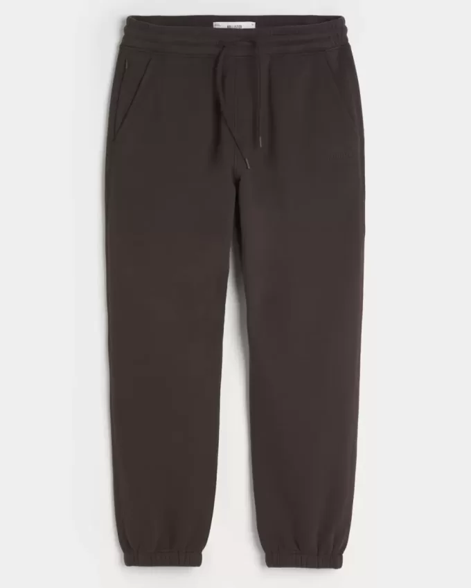 Lässige Fleece-Jogginghose mit Logo Lässige Fleece-Jogginghose mit Logo