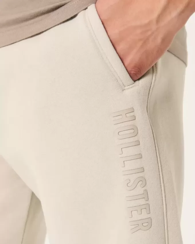 Lässige Fleece-Jogginghose mit Logo Lässige Fleece-Jogginghose mit Logo