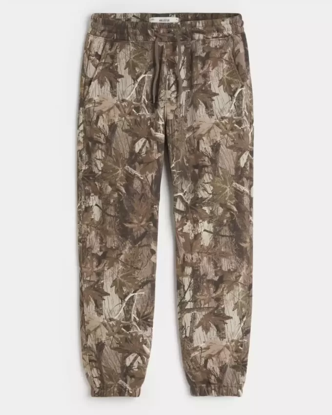 Lässige Fleece-Jogginghose mit Logo Lässige Fleece-Jogginghose mit Logo