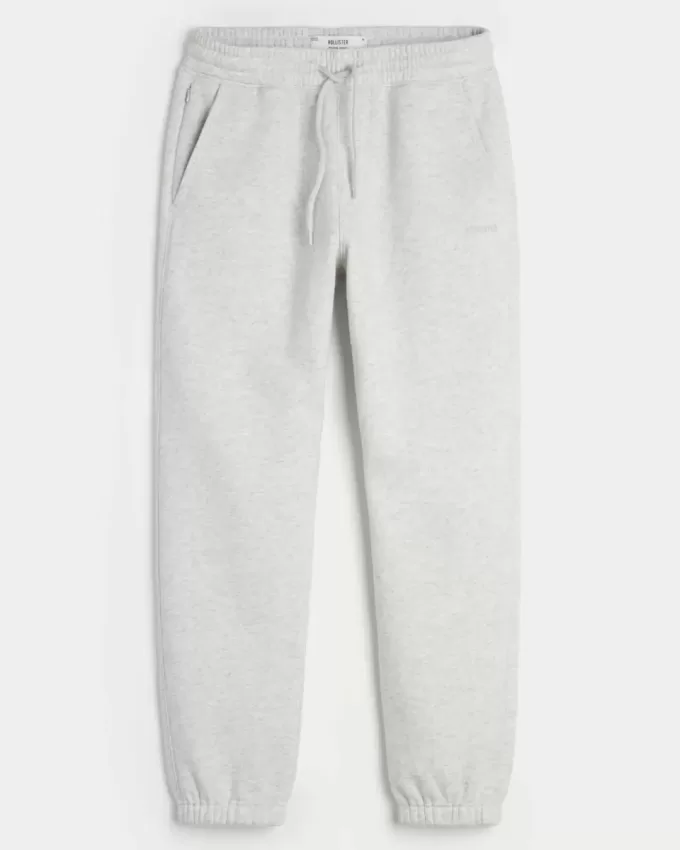 Lässige Fleece-Jogginghose mit Logo Lässige Fleece-Jogginghose mit Logo