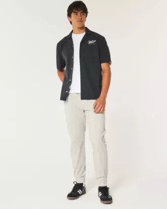 Lässige Twill-Jogginghose