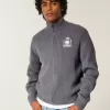 Lässiger Pullover mit Grafik und Reißverschluss Lässiger Pullover mit Grafik und Reißverschluss