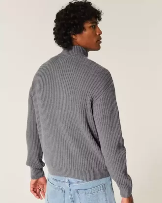 Lässiger Pullover mit Grafik und Reißverschluss Lässiger Pullover mit Grafik und Reißverschluss