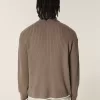 Lässiger Pullover mit Reißverschluss und Zahlengrafik Lässiger Pullover mit Reißverschluss und Zahlengrafik