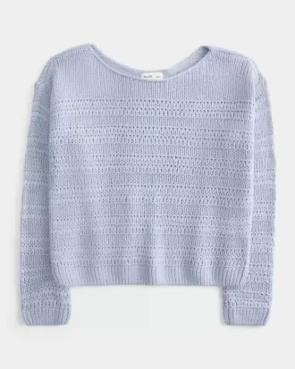 Lässiger Pullover mit strukturiertem Stichmuster