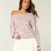 Lässiger schulterfreier Pullover Lässiger schulterfreier Pullover