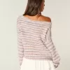 Lässiger schulterfreier Pullover Lässiger schulterfreier Pullover