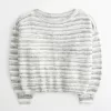 Lässiger schulterfreier Pullover
