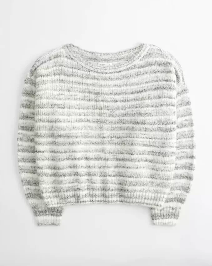 Lässiger schulterfreier Pullover