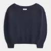 Lässiger schulterfreier Pullover Lässiger schulterfreier Pullover