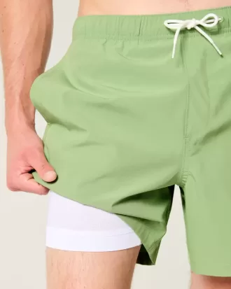 Malibu Beach – Volley-Badehose mit Grafik bis zur Mitte des Oberschenkels