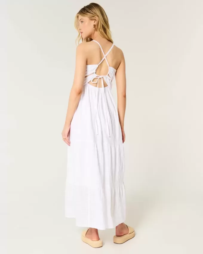 Maxikleid mit offenem Rücken Maxikleid mit offenem Rücken
