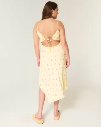 Midikleid mit asymmetrischem Saum