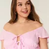 Midikleid mit Flatterärmeln und Doppelschnürung Midikleid mit Flatterärmeln und Doppelschnürung