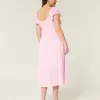 Midikleid mit Flatterärmeln und Doppelschnürung Midikleid mit Flatterärmeln und Doppelschnürung