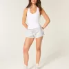 Mini-Shorts aus Fleece mit Sterngrafik Mini-Shorts aus Fleece mit Sterngrafik
