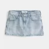 Mini-Skort aus hell gewaschenem Denim Mini-Skort aus hell gewaschenem Denim