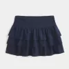 Mini-Skort aus Rüschenstrick Mini-Skort aus Rüschenstrick
