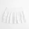 Mini-Skort aus Rüschenstrick Mini-Skort aus Rüschenstrick