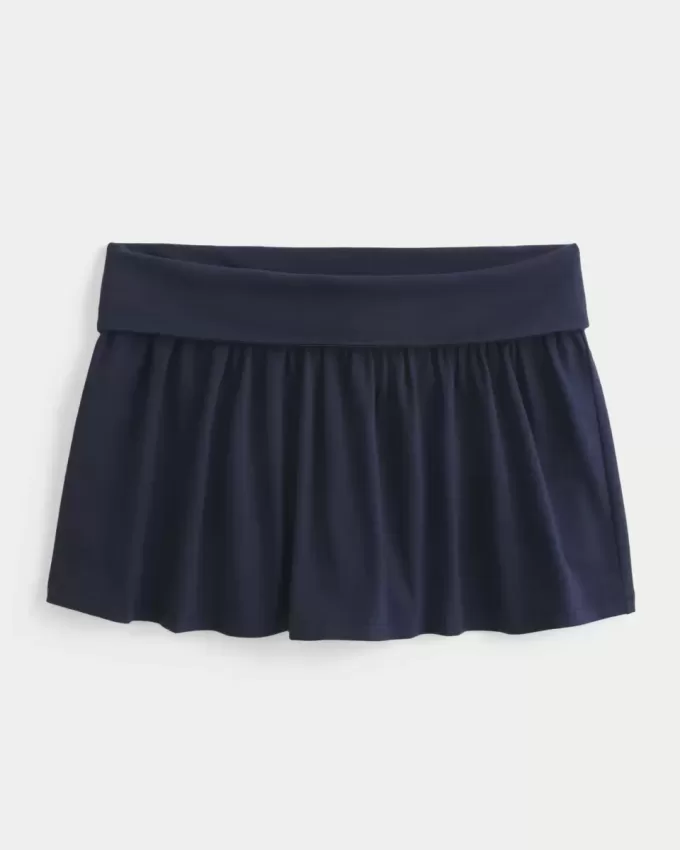 Mini-Skort aus Strick mit Umschlag Mini-Skort aus Strick mit Umschlag