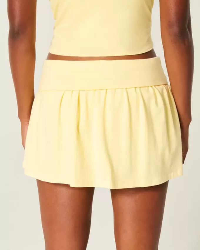 Mini-Skort aus Strick mit Umschlag Mini-Skort aus Strick mit Umschlag