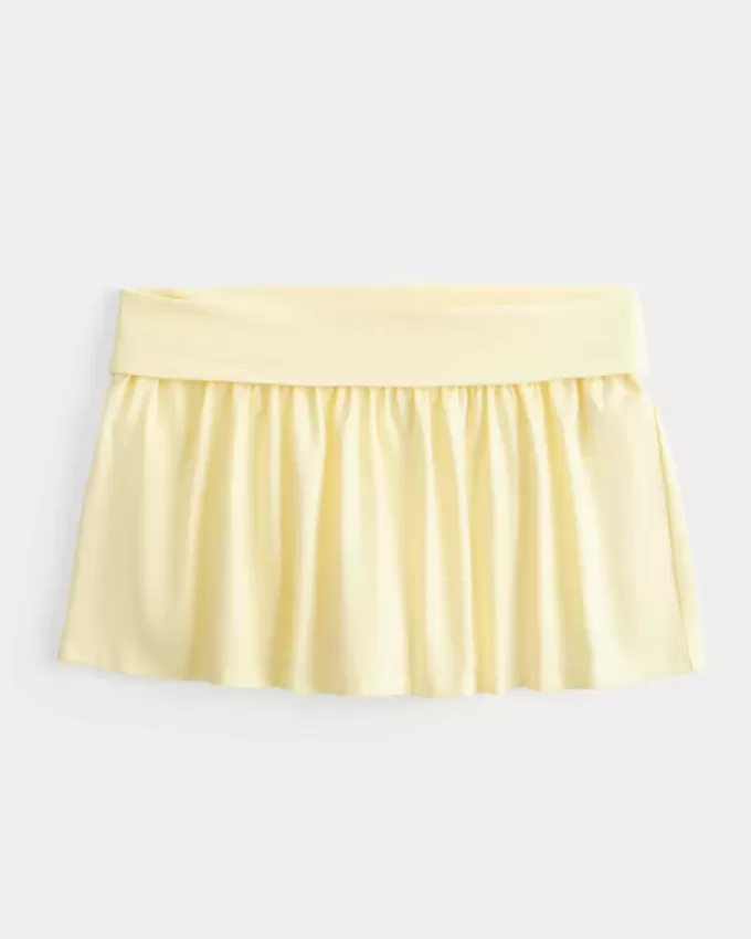 Mini-Skort aus Strick mit Umschlag Mini-Skort aus Strick mit Umschlag