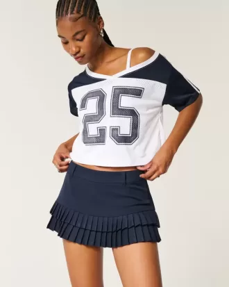 Mini-Skort mit Mikrofalten