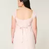 Minikleid aus Kreppsatin mit Band Minikleid aus Kreppsatin mit Band