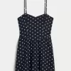 Minikleid aus Leinenmischung mit offenem Rücken Minikleid aus Leinenmischung mit offenem Rücken