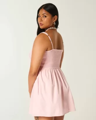Minikleid mit Knopfleiste vorne