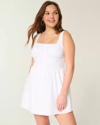 Minikleid mit Knopfleiste vorne