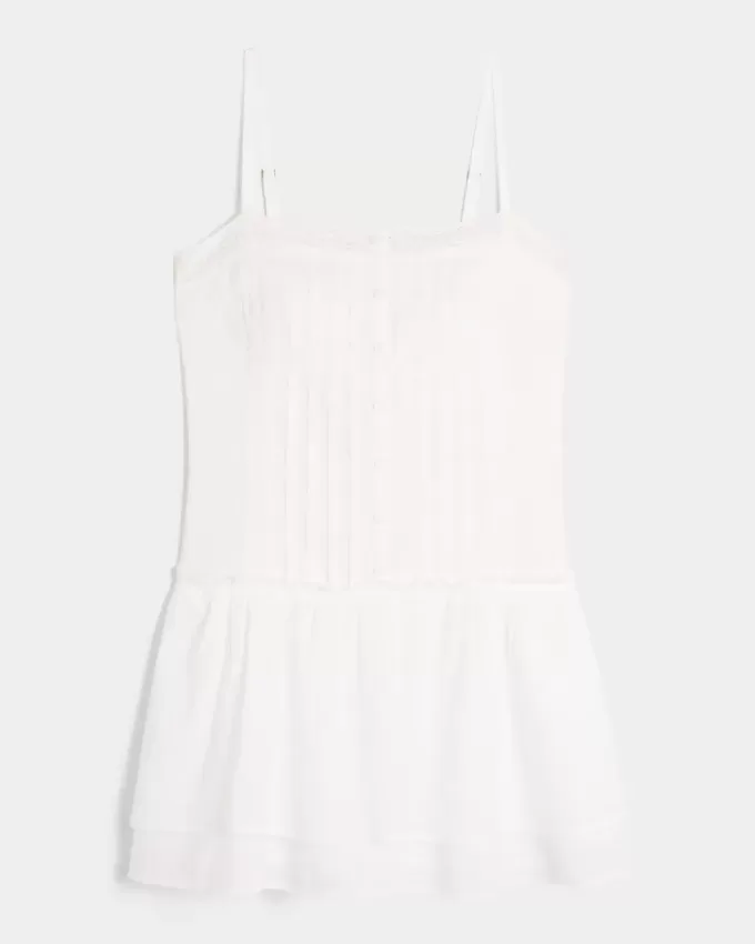 Minikleid mit Spitzenbesatz Minikleid mit Spitzenbesatz