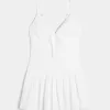 Minikleid mit V-Ausschnitt und Bubble-Muster Minikleid mit V-Ausschnitt und Bubble-Muster