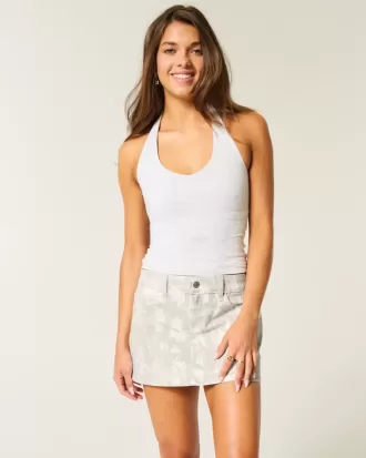Minirock aus Twill mit Camouflage-Muster