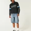 Mittel gewaschene Super Baggy-Cargo-Shorts aus Denim