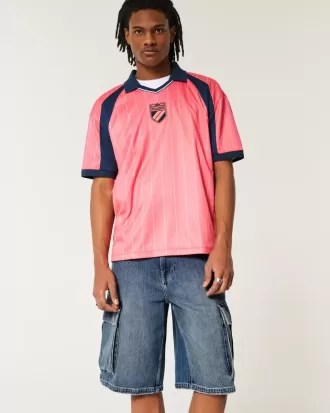 Mittel gewaschene Super Baggy-Cargo-Shorts aus Denim