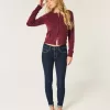 Mittelhohe Skinny-Jeans in dunkler Waschung Mittelhohe Skinny-Jeans in dunkler Waschung