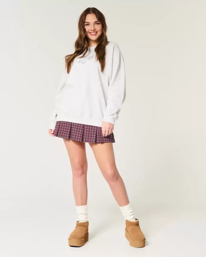 Mittelhoher, plissierter Mini-Skort Mittelhoher, plissierter Mini-Skort