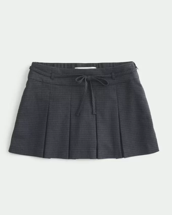 Mittelhoher, plissierter Mini-Skort Mittelhoher, plissierter Mini-Skort