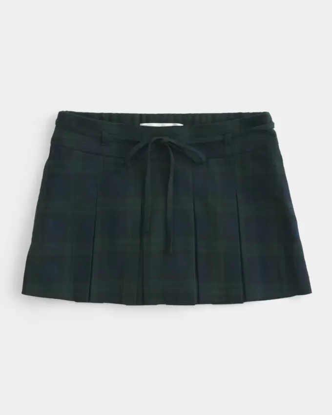 Mittelhoher, plissierter Mini-Skort Mittelhoher, plissierter Mini-Skort
