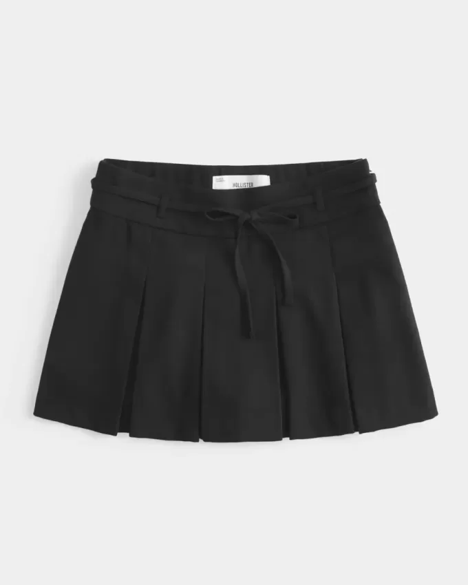 Mittelhoher, plissierter Mini-Skort Mittelhoher, plissierter Mini-Skort