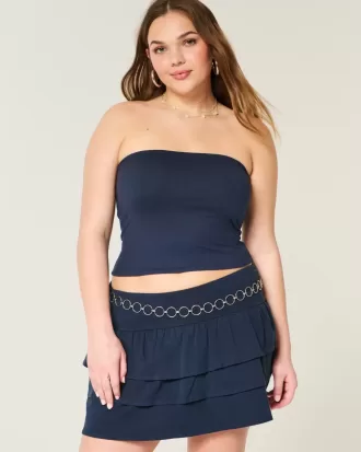 Nahtloses Tube-Top aus weichem Stretch-Stoff