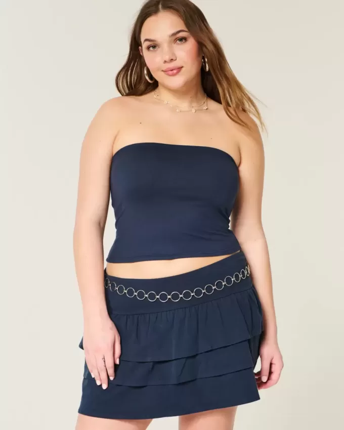 Nahtloses Tube-Top aus weichem Stretch-Stoff Nahtloses Tube-Top aus weichem Stretch-Stoff