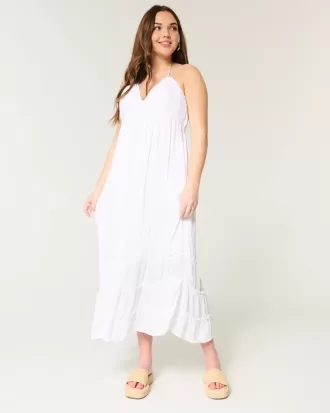 Neckholder-Maxikleid mit offenem Rücken