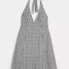 Neckholder-Minikleid mit offenem Rücken Neckholder-Minikleid mit offenem Rücken