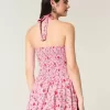 Neckholder-Minikleid mit tiefer Taille Neckholder-Minikleid mit tiefer Taille